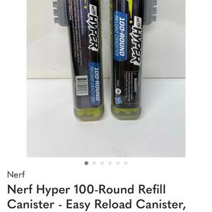 Nerf Hyper Blue and Gray Refill Canister